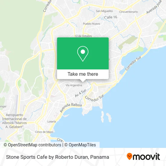 Stone Sports Cafe by Roberto Duran map