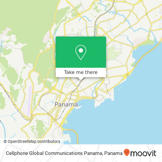 Cellphone Global Communications Panama map