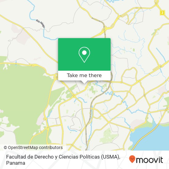 Facultad de Derecho y Ciencias Políticas (USMA) map