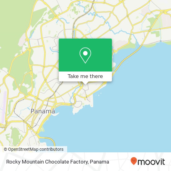 Mapa de Rocky Mountain Chocolate Factory