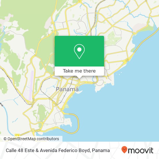 Calle 48 Este & Avenida Federico Boyd map
