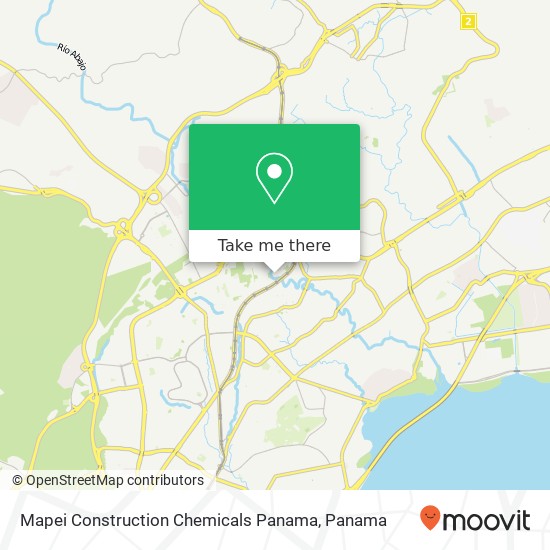 Mapei Construction Chemicals Panama map