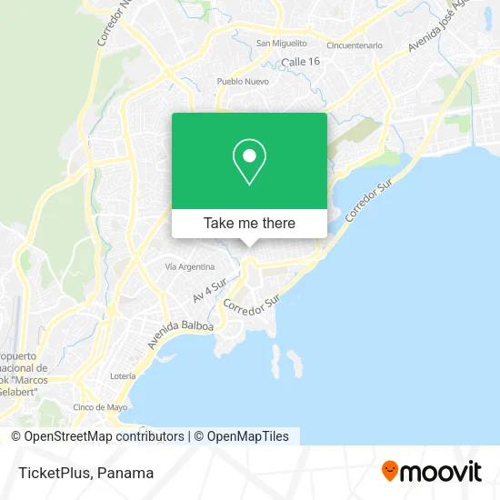 TicketPlus map