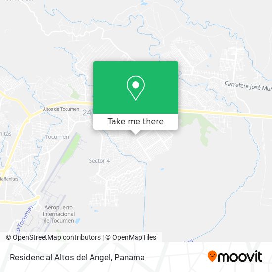 Mapa de Residencial Altos del Angel