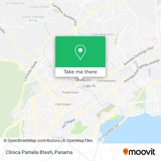 Clinica Pamela Btesh map