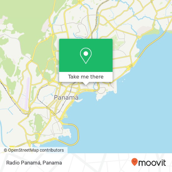 Radio Panamá map