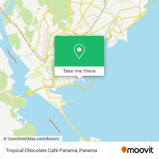 Tropical Chocolate Café Panamá map