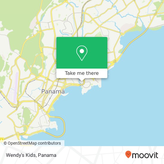 Mapa de Wendy's Kids, San Francisco, Ciudad de Panamá