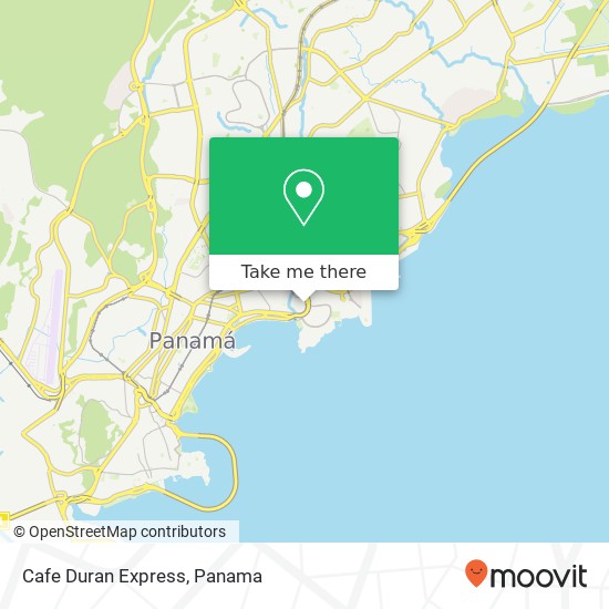 Cafe Duran Express, San Francisco, Ciudad de Panamá map