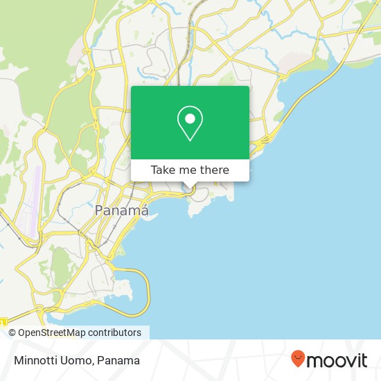 Minnotti Uomo, San Francisco, Ciudad de Panamá map