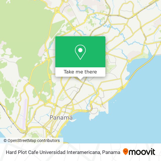 Hard Plot Cafe Universidad Interamericana map