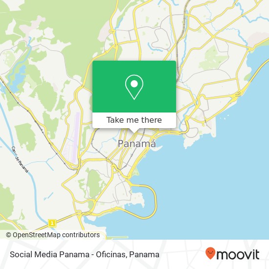 Social Media Panama - Oficinas map