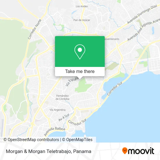 Morgan & Morgan Teletrabajo map