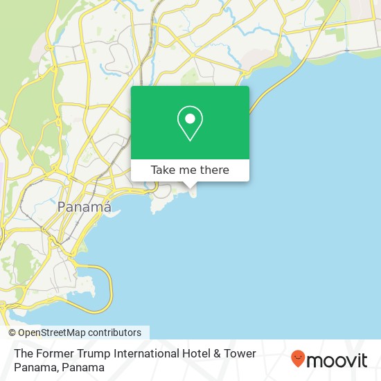 The Former Trump International Hotel & Tower Panama map