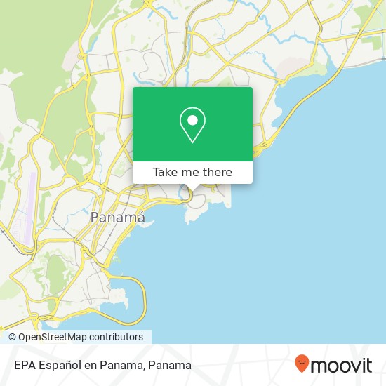 EPA Español en Panama map