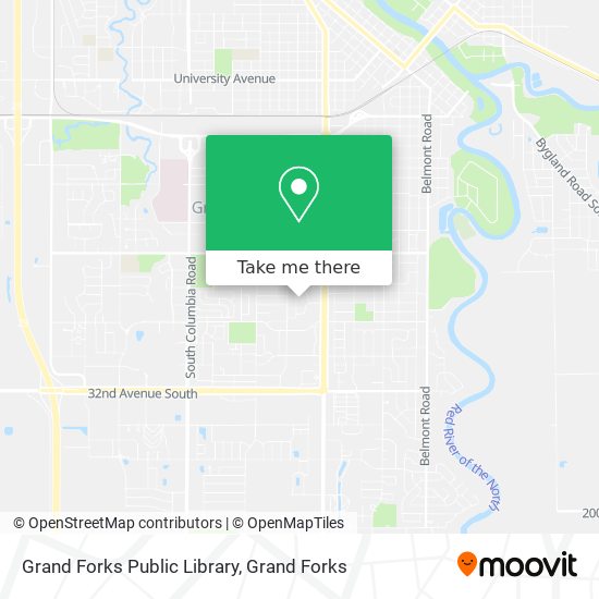 Grand Forks Public Library map