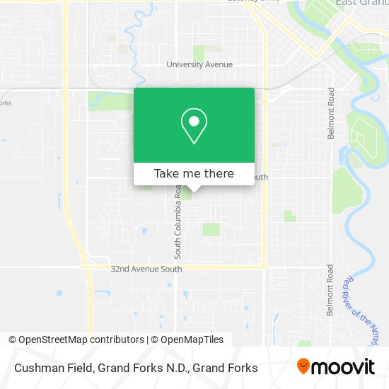 Cushman Field, Grand Forks N.D. map