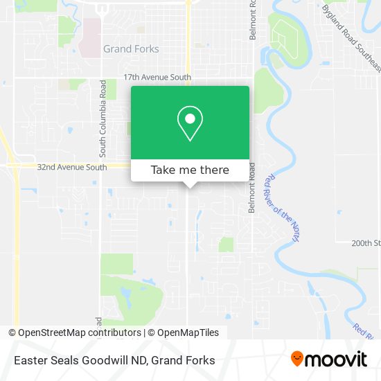 Easter Seals Goodwill ND map