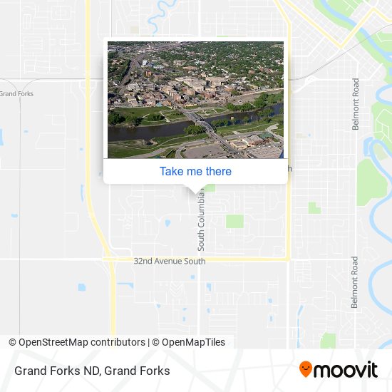 Grand Forks ND map