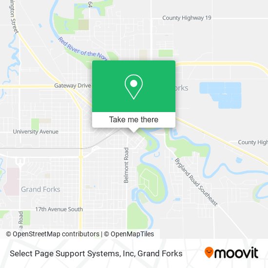 Select Page Support Systems, Inc map