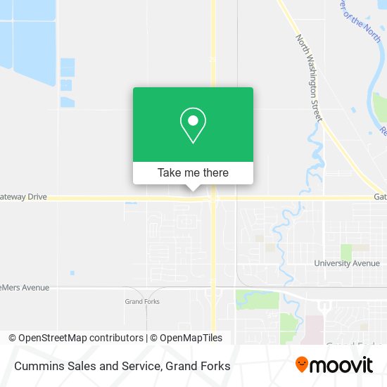 Cummins Sales and Service map