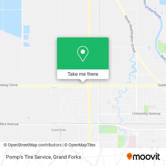 Pomp's Tire Service map