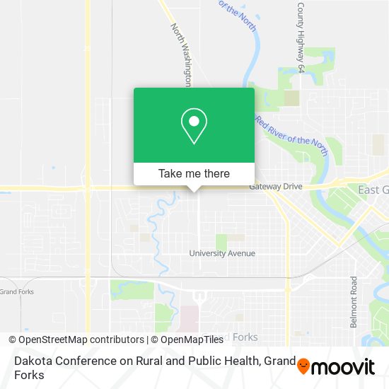 Dakota Conference on Rural and Public Health map