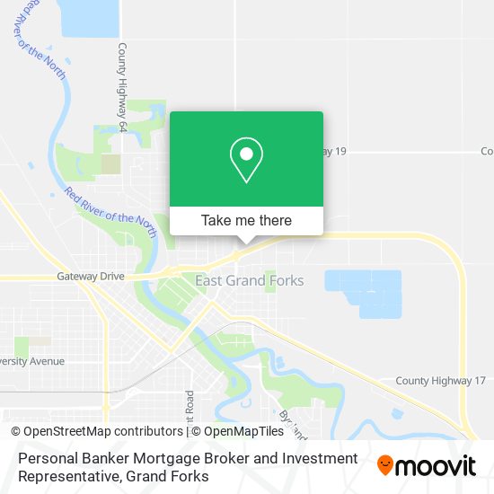 Personal Banker Mortgage Broker and Investment Representative map