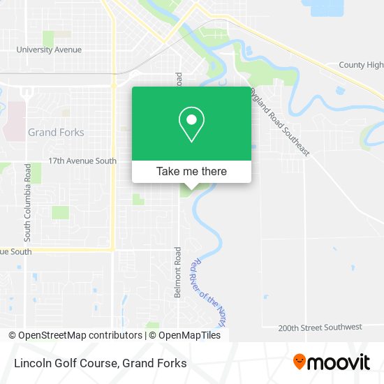 Lincoln Golf Course map