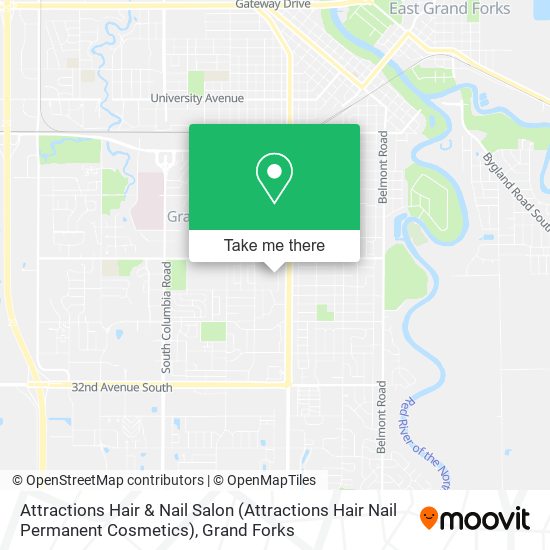 Mapa de Attractions Hair & Nail Salon (Attractions Hair Nail Permanent Cosmetics)