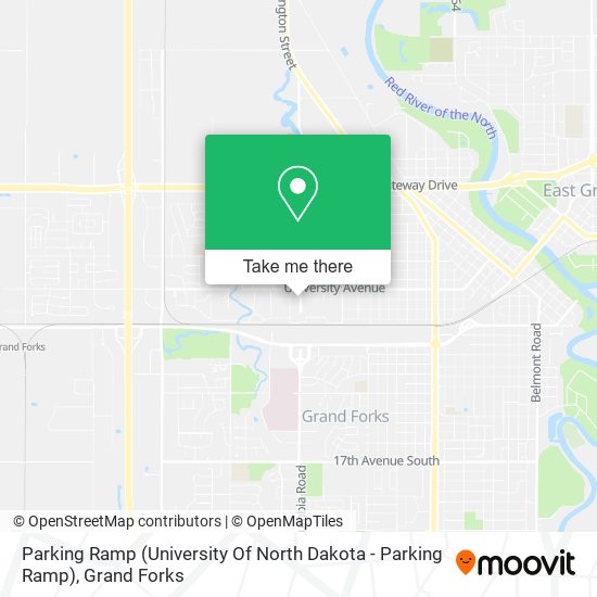 Parking Ramp (University Of North Dakota - Parking Ramp) map