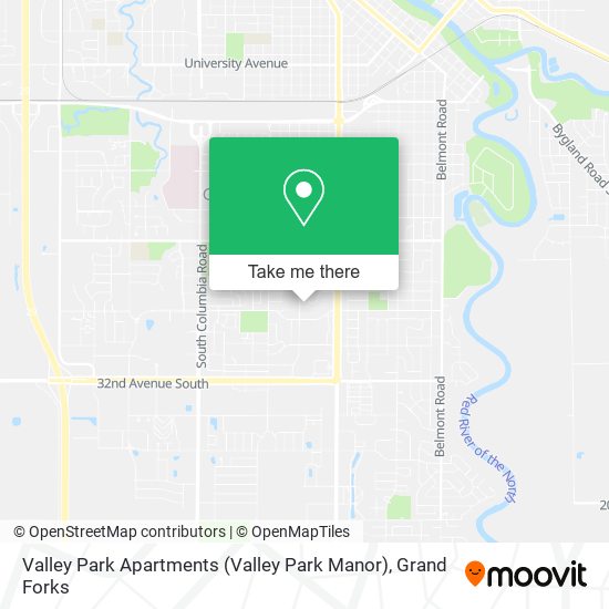 Mapa de Valley Park Apartments (Valley Park Manor)