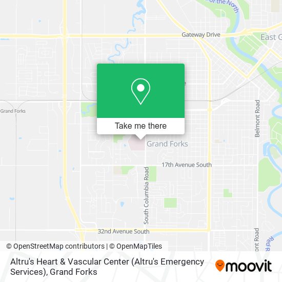 Altru's Heart & Vascular Center (Altru's Emergency Services) map