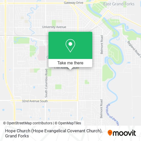 Mapa de Hope Church (Hope Evangelical Covenant Church)