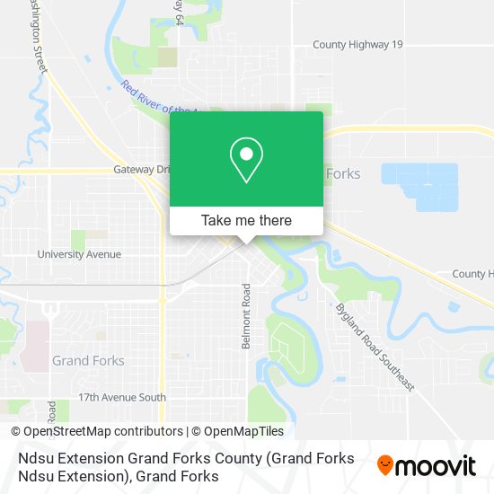 Ndsu Extension Grand Forks County map