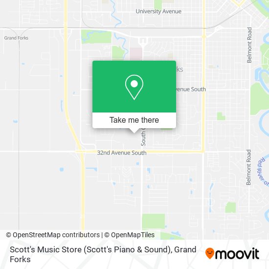 Mapa de Scott's Music Store (Scott's Piano & Sound)