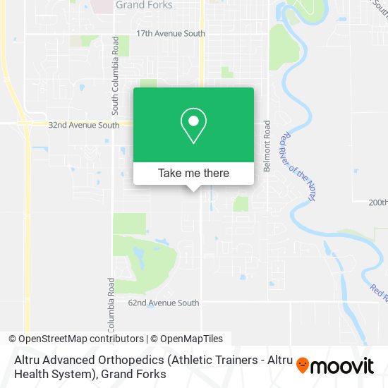 Altru Advanced Orthopedics (Athletic Trainers - Altru Health System) map