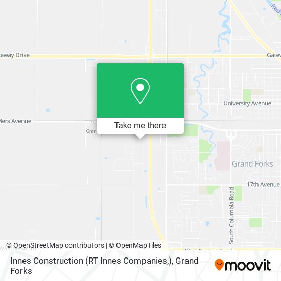 Innes Construction (RT Innes Companies,) map