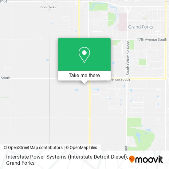 Mapa de Interstate Power Systems (Interstate Detroit Diesel)