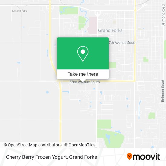 Mapa de Cherry Berry Frozen Yogurt