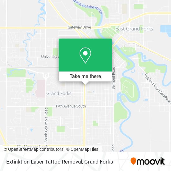 Extinktion Laser Tattoo Removal map