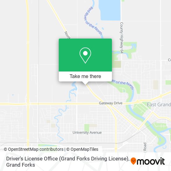 Driver's License Office (Grand Forks Driving License) map
