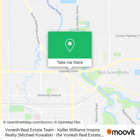 Vonesh Real Estate Team - Keller Williams Inspire Realty map