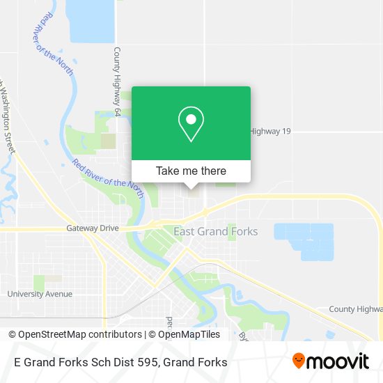 Mapa de E Grand Forks Sch Dist 595