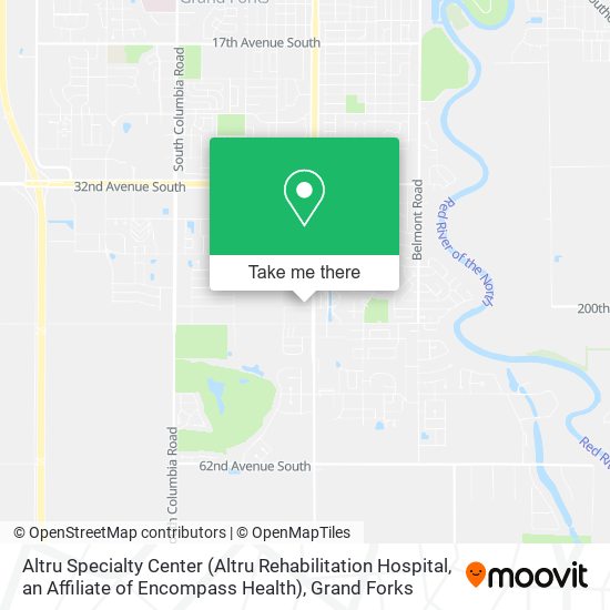 Altru Specialty Center (Altru Rehabilitation Hospital, an Affiliate of Encompass Health) map