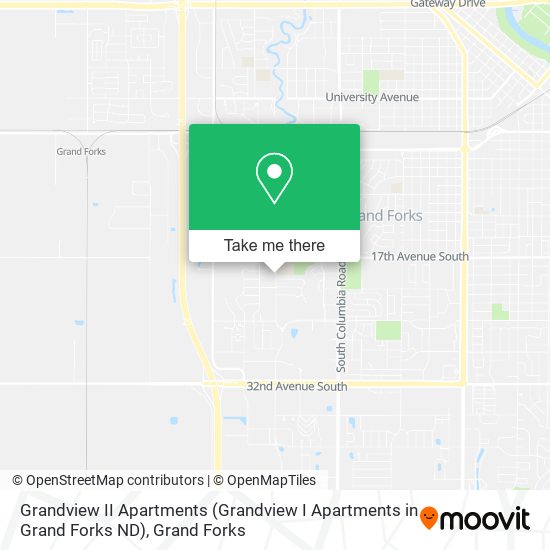 Grandview II Apartments (Grandview I Apartments in Grand Forks ND) map