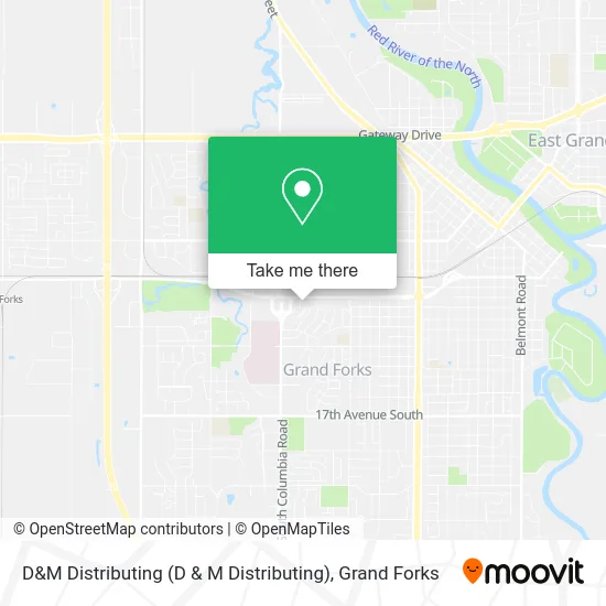 D&M Distributing map