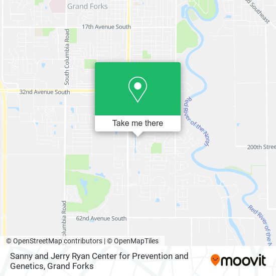 Sanny and Jerry Ryan Center for Prevention and Genetics map