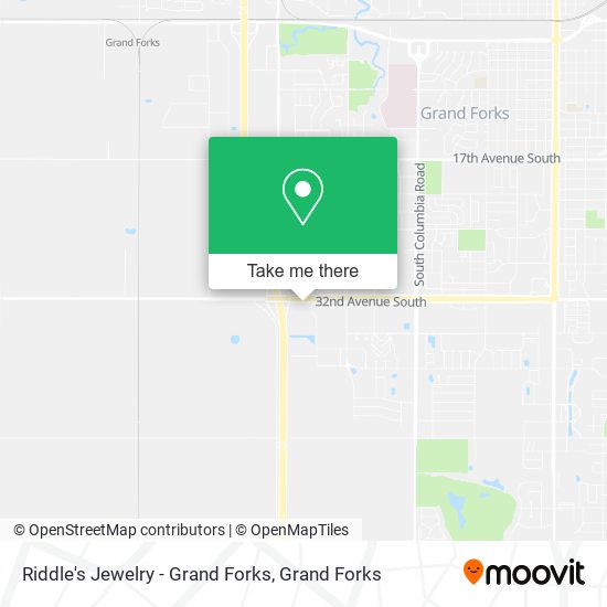 Riddle's Jewelry - Grand Forks map