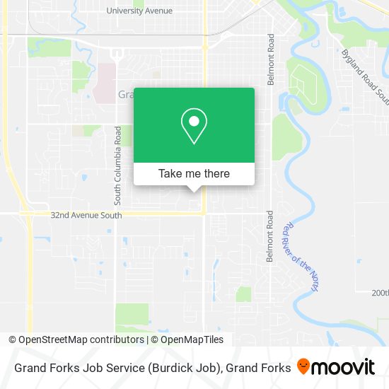 Mapa de Grand Forks Job Service (Burdick Job)